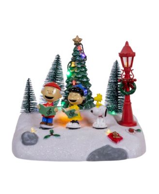 Peanuts Battery-Operated Lighted Musical Carolers Table Piece