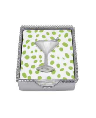 Mariposa Bird Beaded Napkin Box Set
