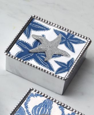 Starfish Beaded Napkin Box Set