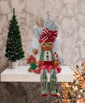 11-Inch Hollywood Gingerbread Baker Girl Shelf Sitter Nutcracker