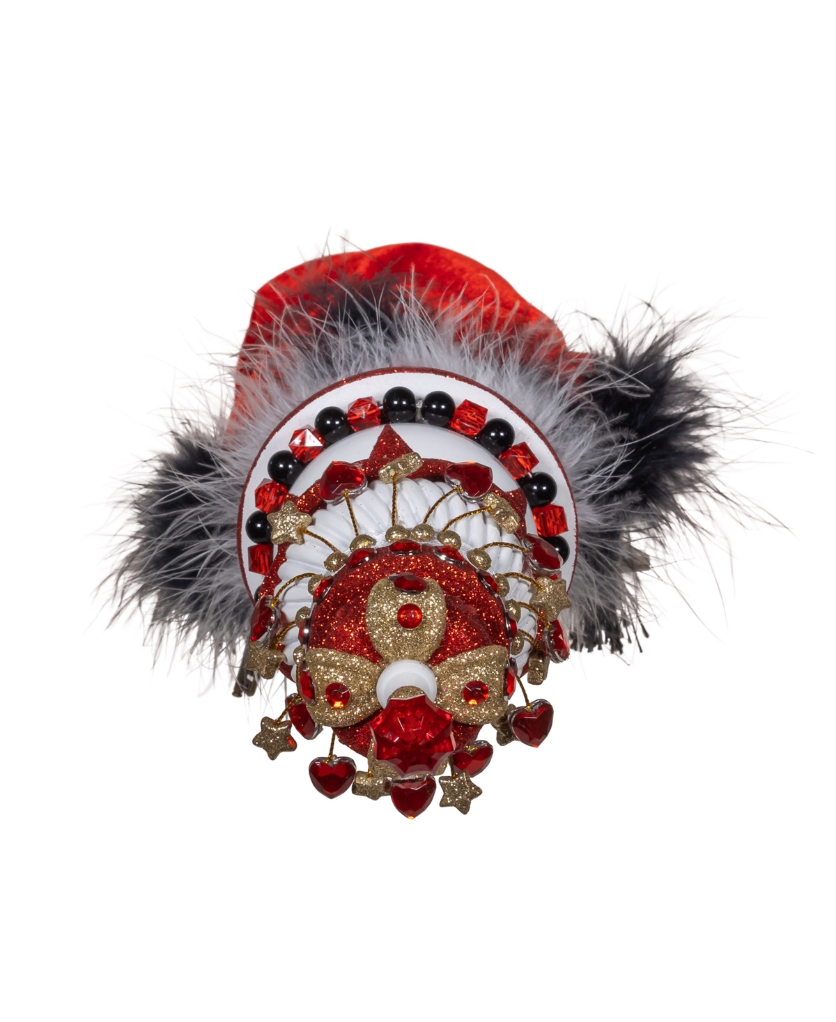 Kurt Adler 18.8-inch Hollywood King Of Hearts With Cape Nutcracker In Multicolored