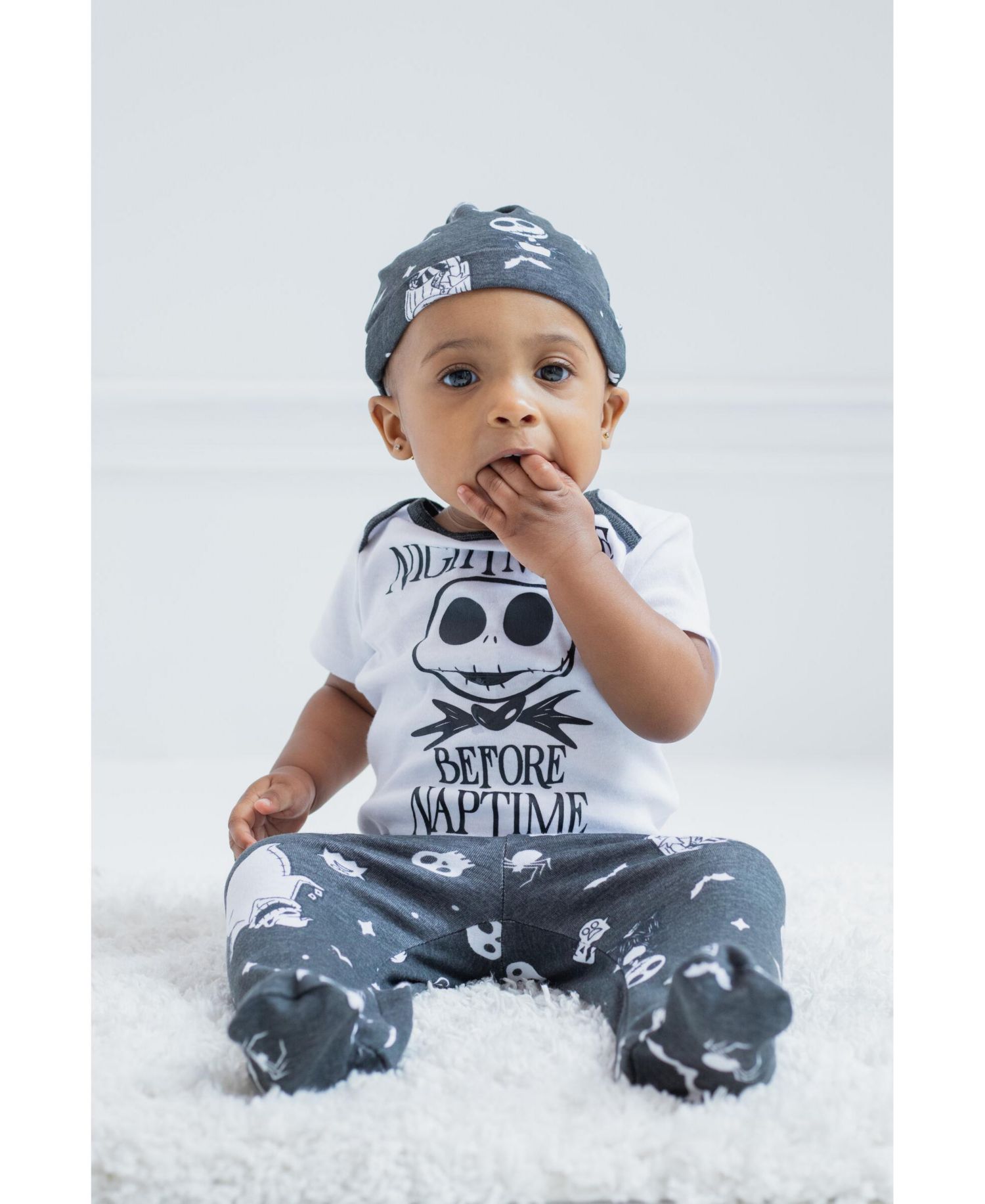 Baby Boys Bodysuit Pants and Hat 3 Piece Outfit Set