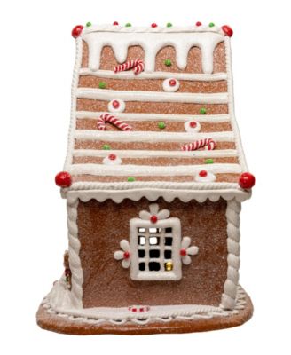 7.87-Inch Battery Operated LED Gingerbread House