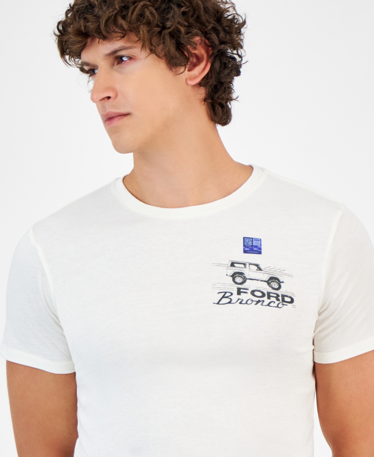 Tai Apparel Men's Short Sleeve Crewneck Ford Bronco Graphic T-Shirt