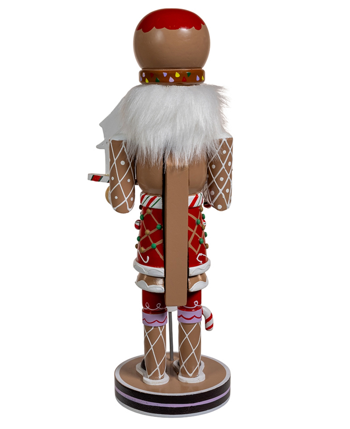 Kurt Adler 12-inch Gingerbread Nutcracker In Red
