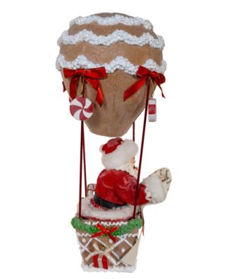 12-Inch Fabrich&eacute; Hot Air Balloon Santa