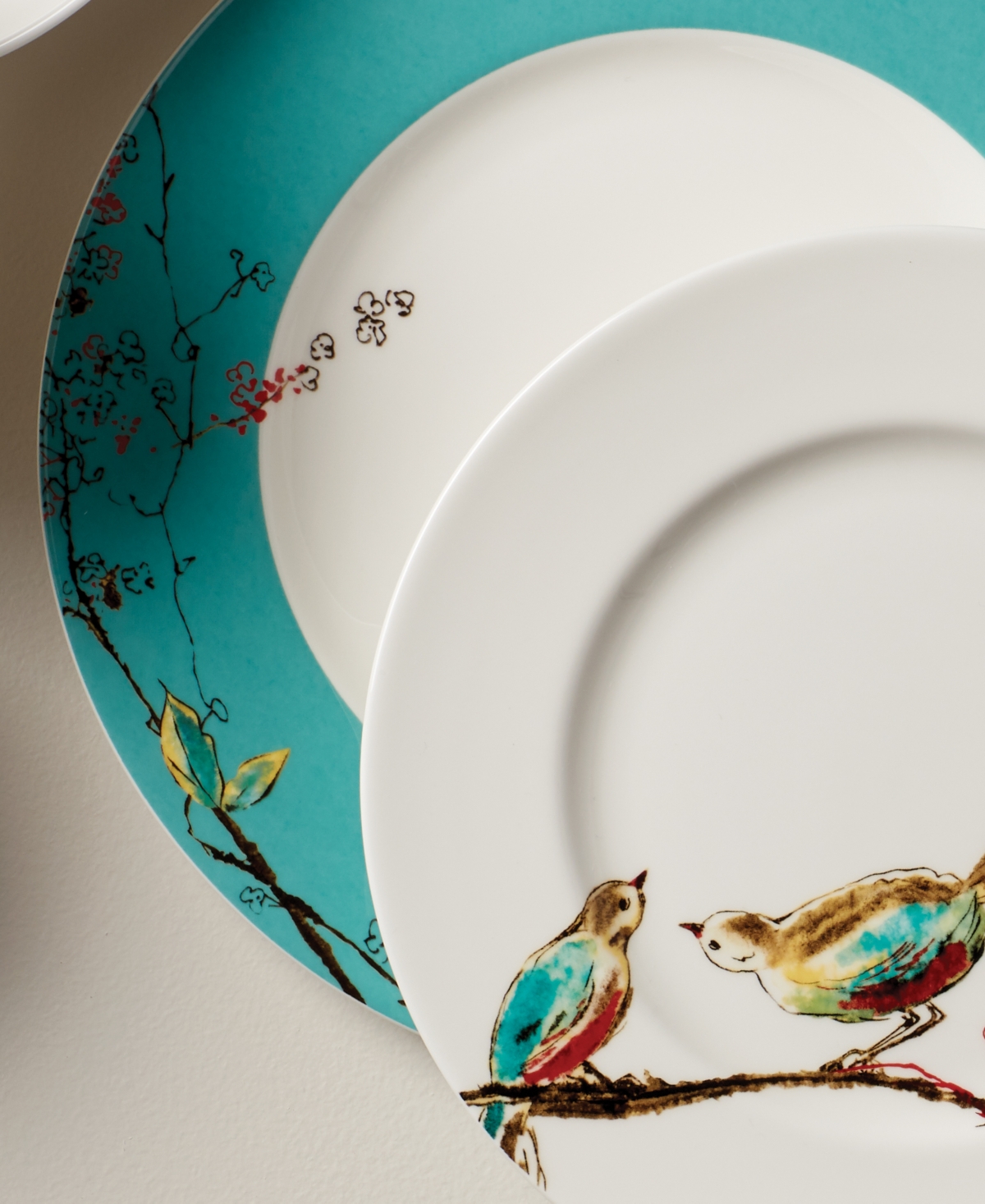 Lenox Chirp Dinner Plates, Set Of 4 In White