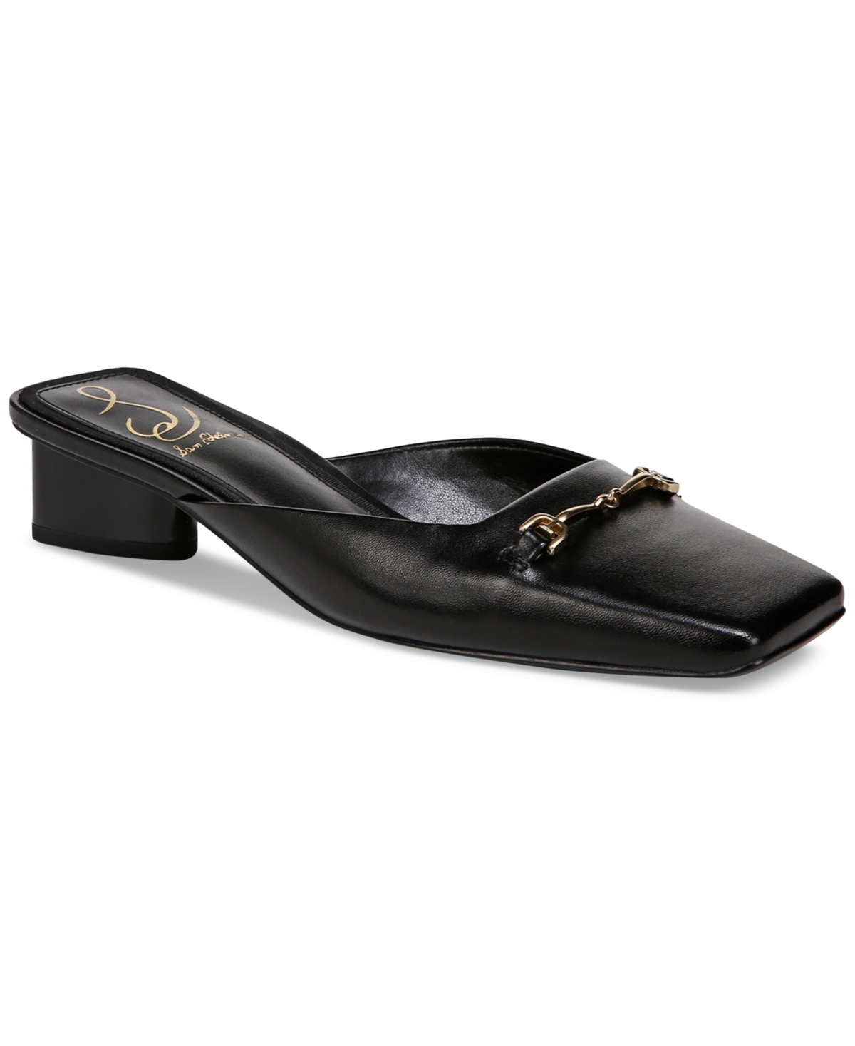 Shop Sam Edelman Women's Ollie Square-toe Mules In Black