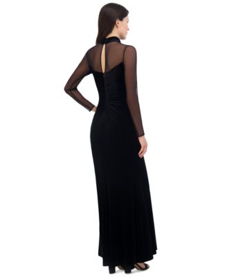 white christmas dresses Women's Burnout Velvet Maxi Dress main image 0