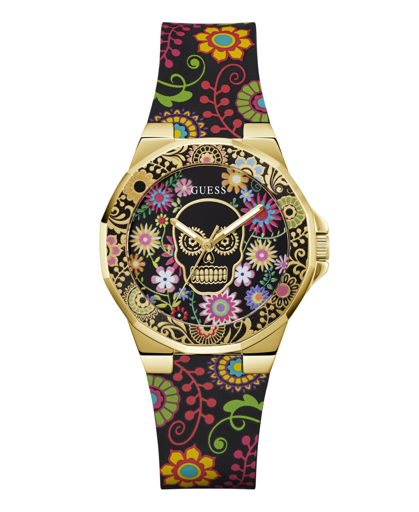 Женские часы GUESS Analog Black Silicone 38mm — фото 1
