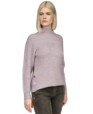 Michael Kors - Women's Funnel-Neck Side-Snap Sweater