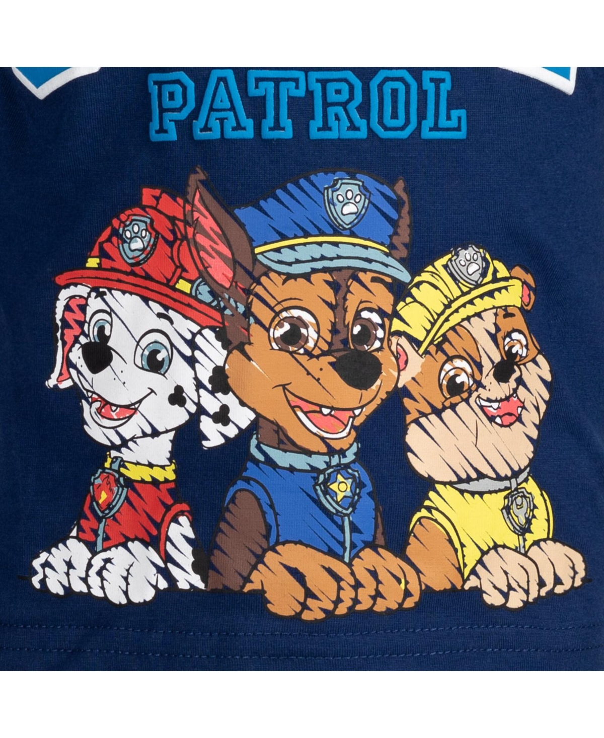 Paw Patrol Boys Nickelodeon Marshall Chase Rubble 2 Pack Graphic T-Shirts to -gray