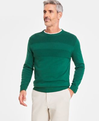 Men's Textured Cotton Sweater
