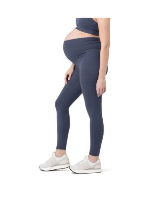 Maternity Ripe Tempo Active Full Length Legging Blue Steel