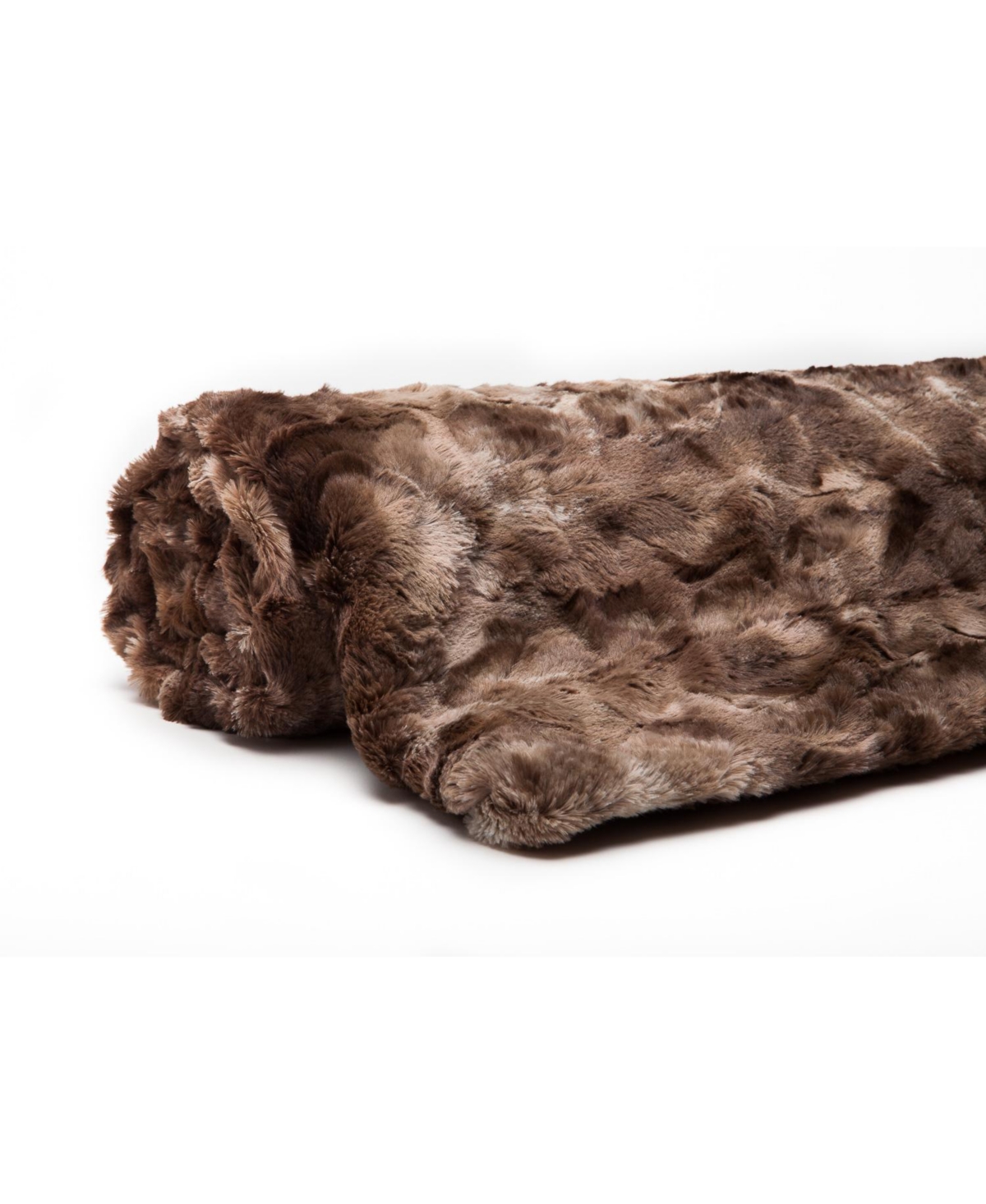 Chanasya Premium Wolf Faux Fur Blanket - Soft, Fuzzy Sherpa & Minky Blanket - For Bed or Couch - 50