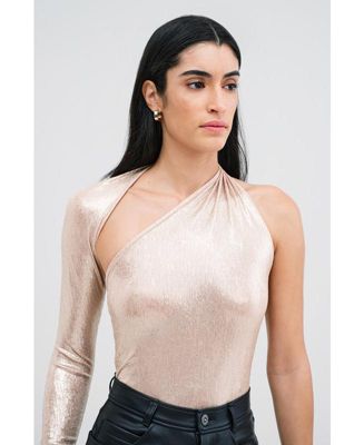 Women's Manhattan Metallic One Shoulder Top