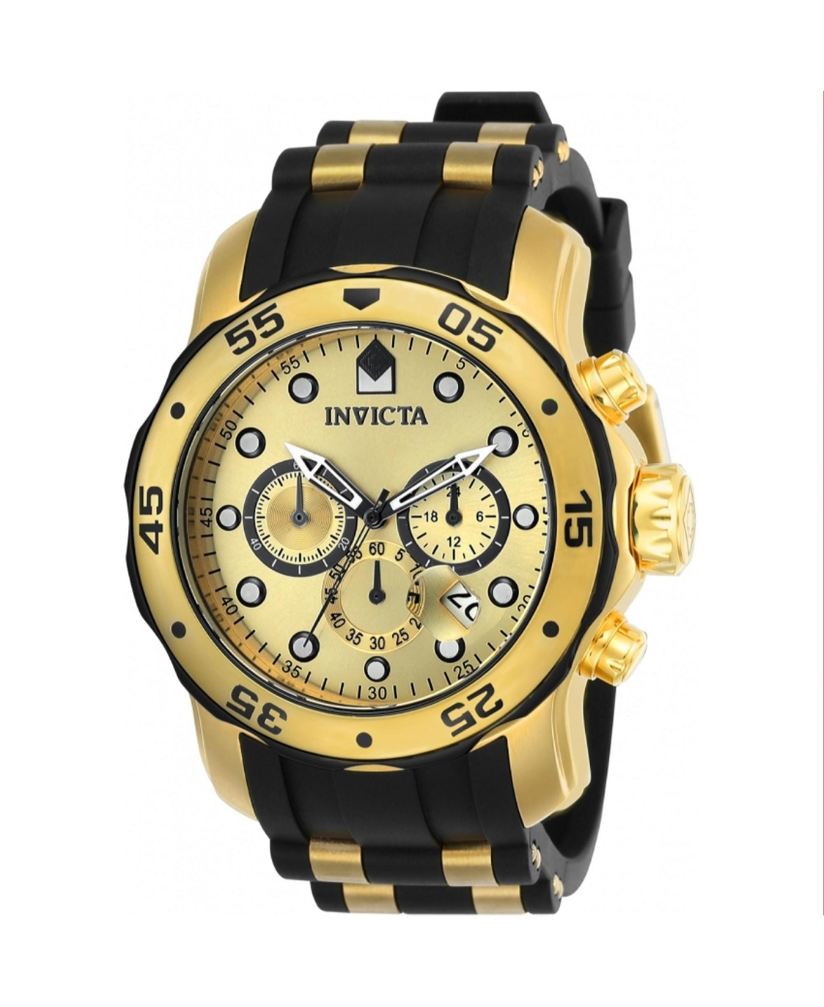 Invicta Men's 17885 Pro Diver Quartz Multifunction Gold Dial Watch