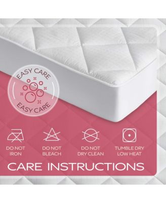 Soft and Comfortable Luxury Mattress Pad - 100% Cotton Sateen - 300 Thread Count - Crib