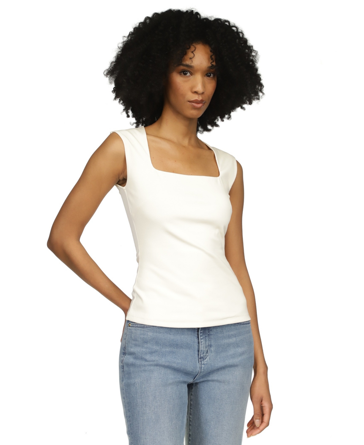 Michael Michael Kors Women's Square Neck Sleeveless Top