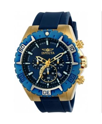 Men's 22525 Aviator Quartz Multifunction Blue Dial Watch