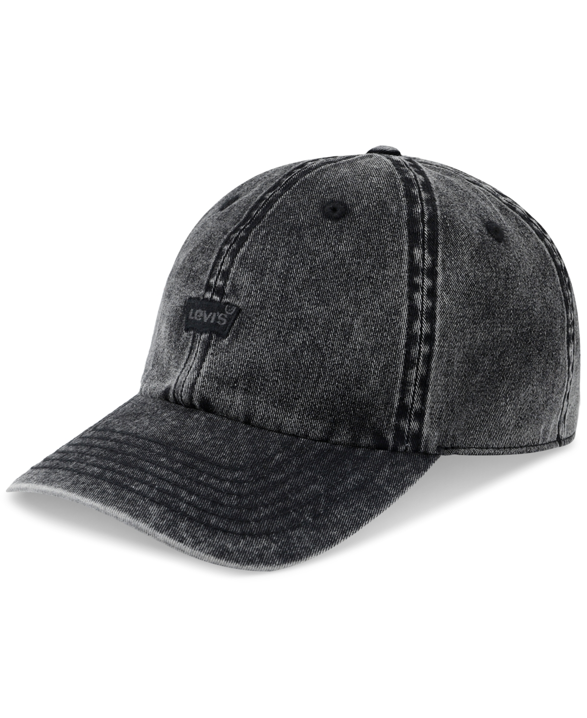 Levi's Men's Relaxed Enzyme-washed Twill Baseball Hat In Black
