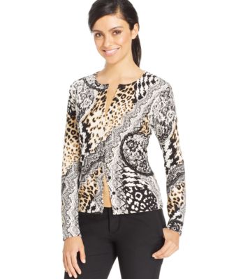 macy's august silk cardigan