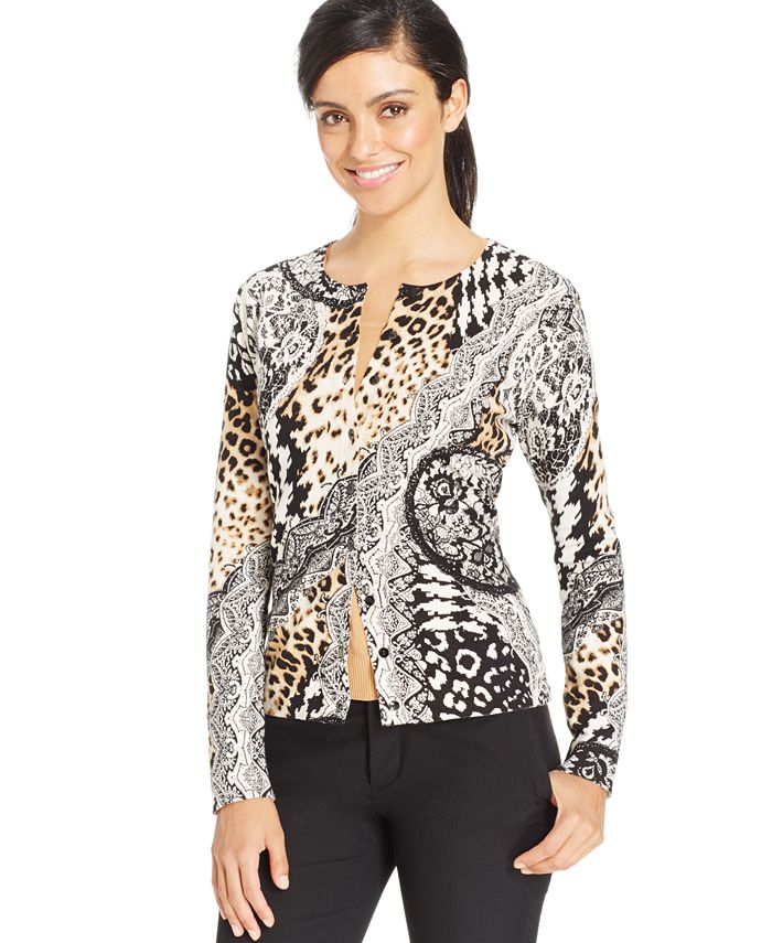 Macy's august clearance silk cardigan