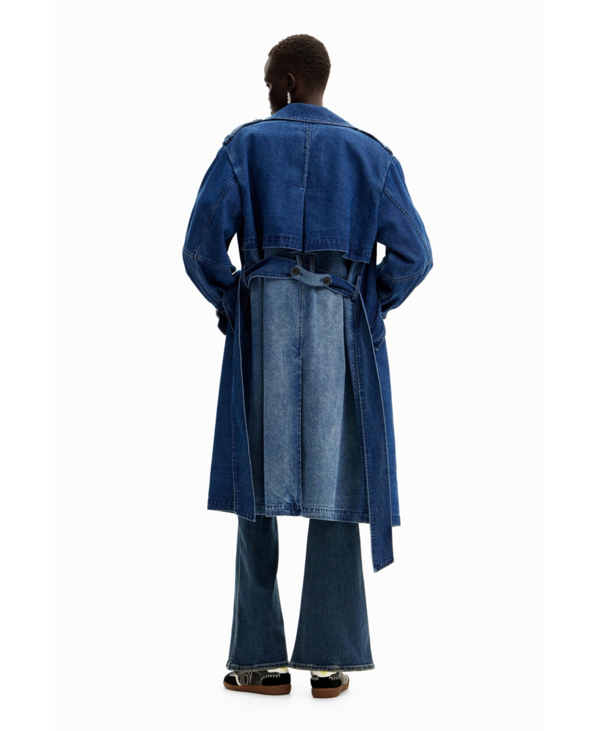 Desigual Women's Oversize denim trench coat