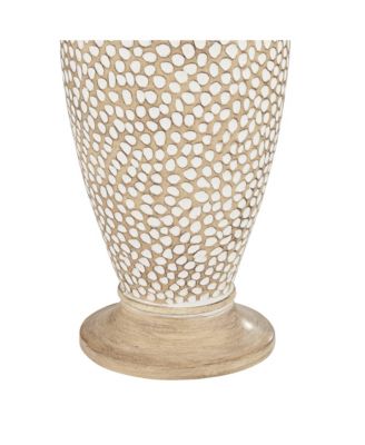 Cody Rustic Farmhouse Table Lamps 24 1/2" High Set of 2 Beige Textured Pebble Drum Shade for Bedroom Living Room Bedside Nightstand House