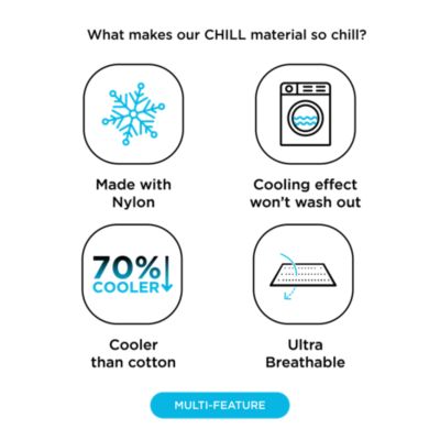 Chill Cooling Nylon Fitted Sheet, Queen