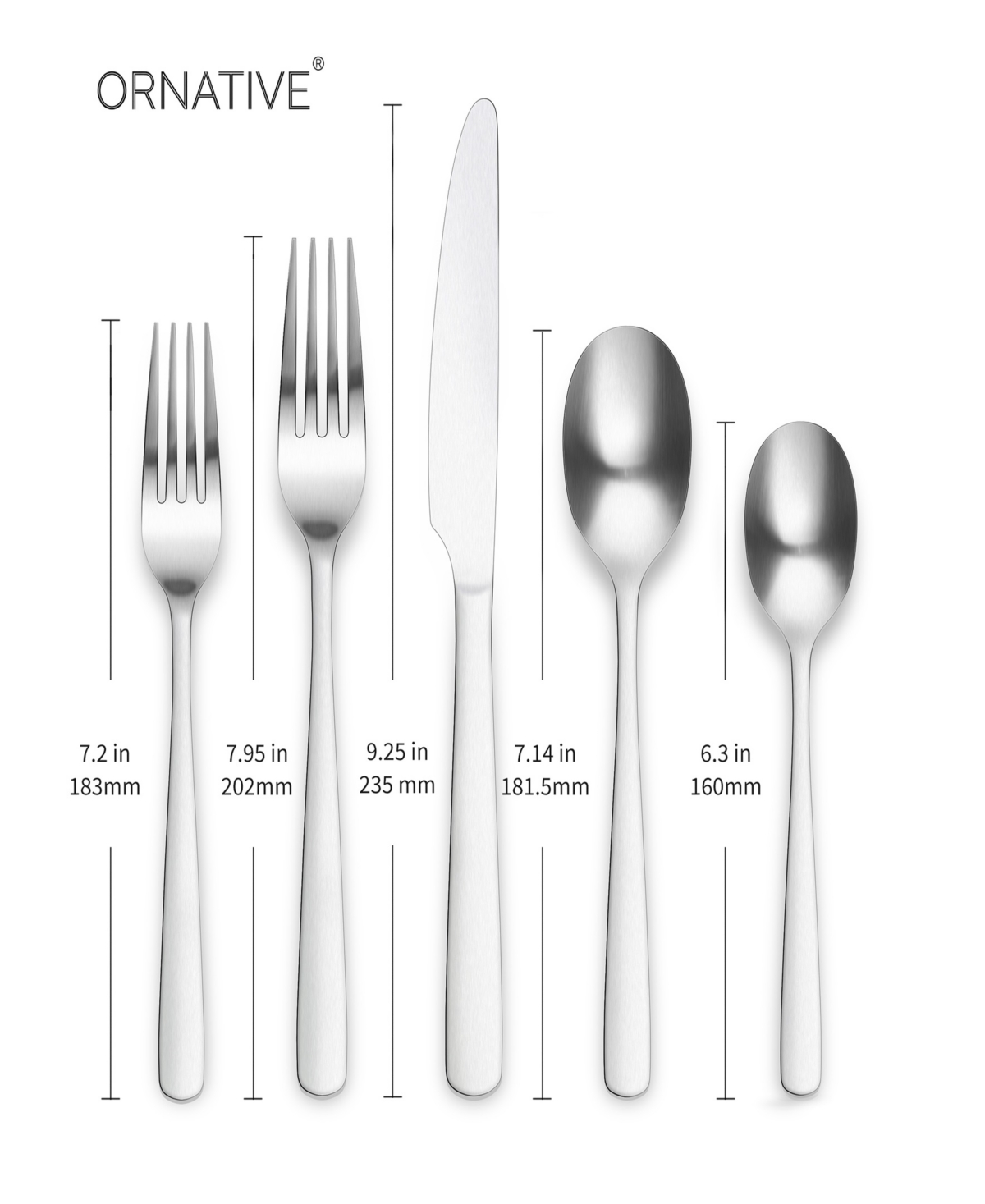Ornative Aabbye Mirror Service For 4 20 Piece Flatware Set In Silver