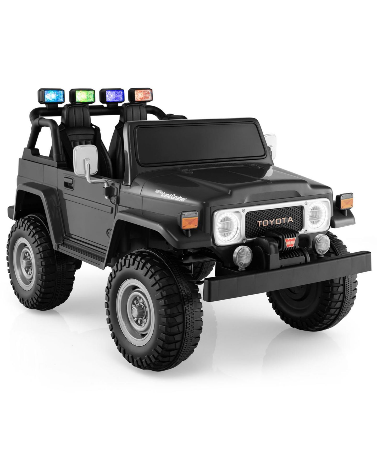 Детская игрушка SUGIFT 12V 2-Seat Officially Licensed Toyota FJ40 Ride-On Car with 2.4G Remote Control, Ages 3+, цвет: Чёрный — фото 1