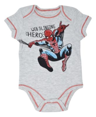 Baby Boys Spider-Man 5 Pack Bodysuits