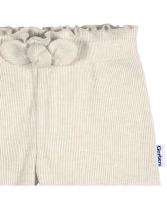 Toddler Girls Pull-On Knit Shorts, 3-Pack