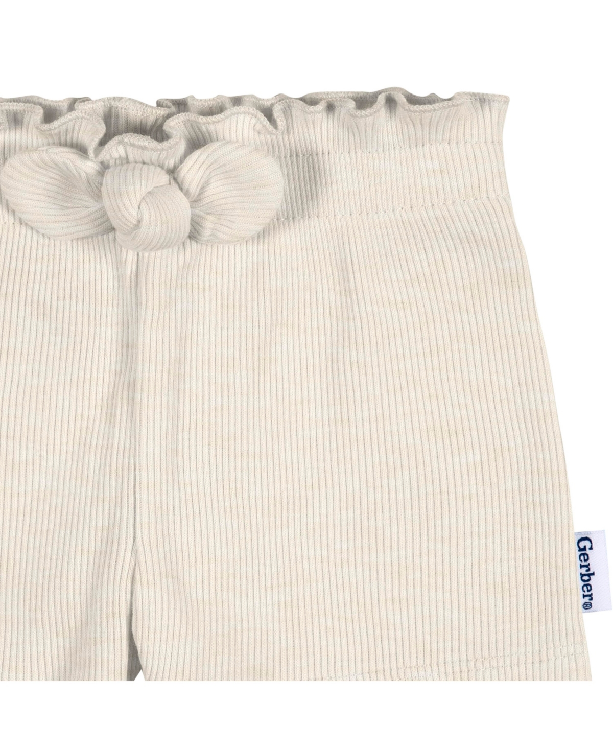 Gerber Baby Girls Baby Pull-On Knit Shorts, 3-Pack
