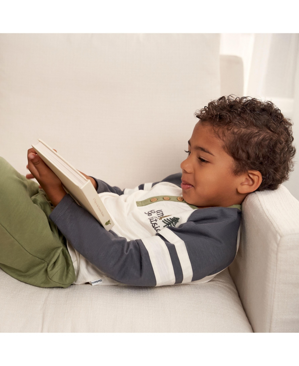 Gerber Toddler Boys Henley Shirt and Joggers, 2-Piece Set