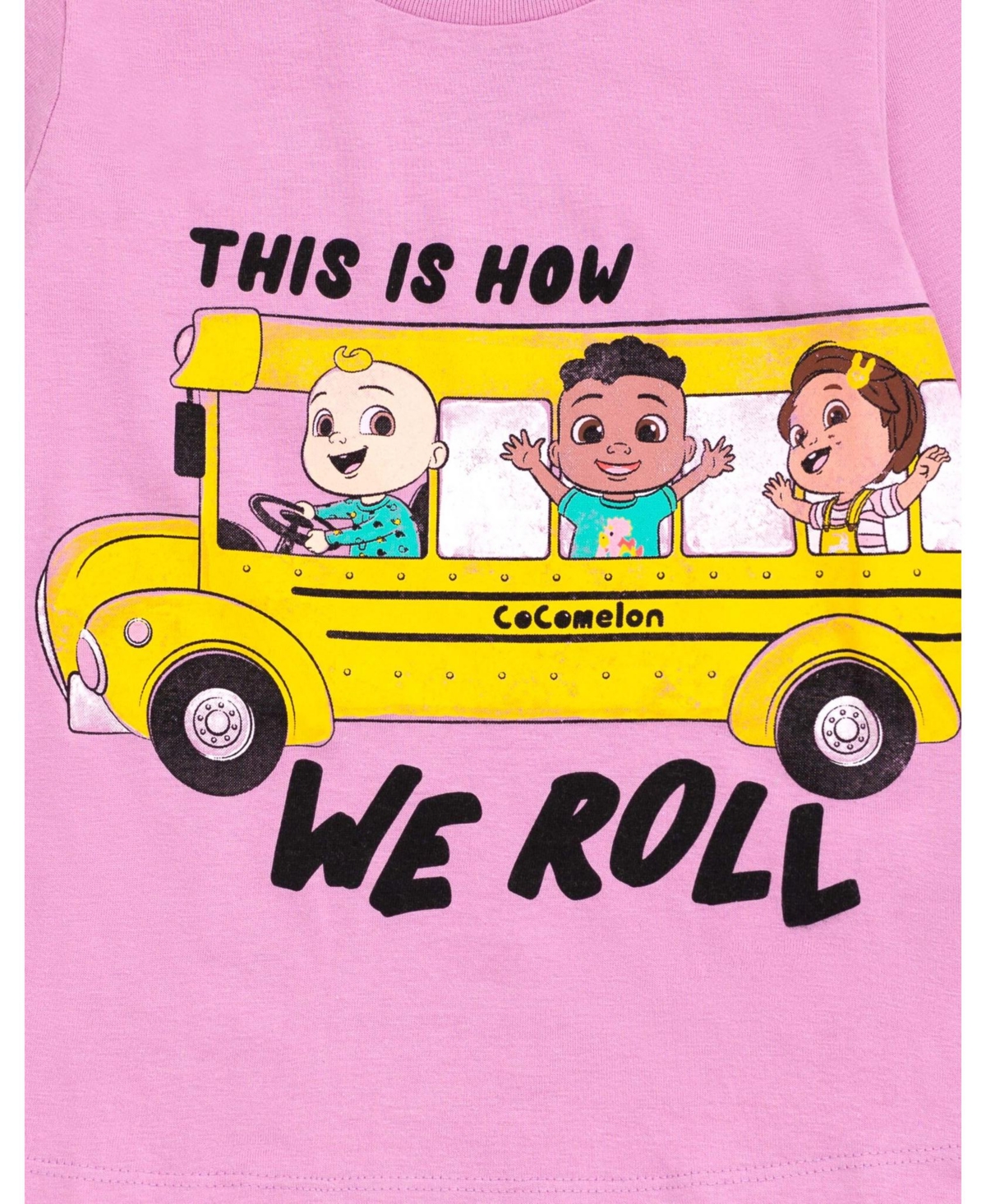 CoComelon Toddler Girls Jj Cody Nina 2 Pack T-Shirts to -/ purple