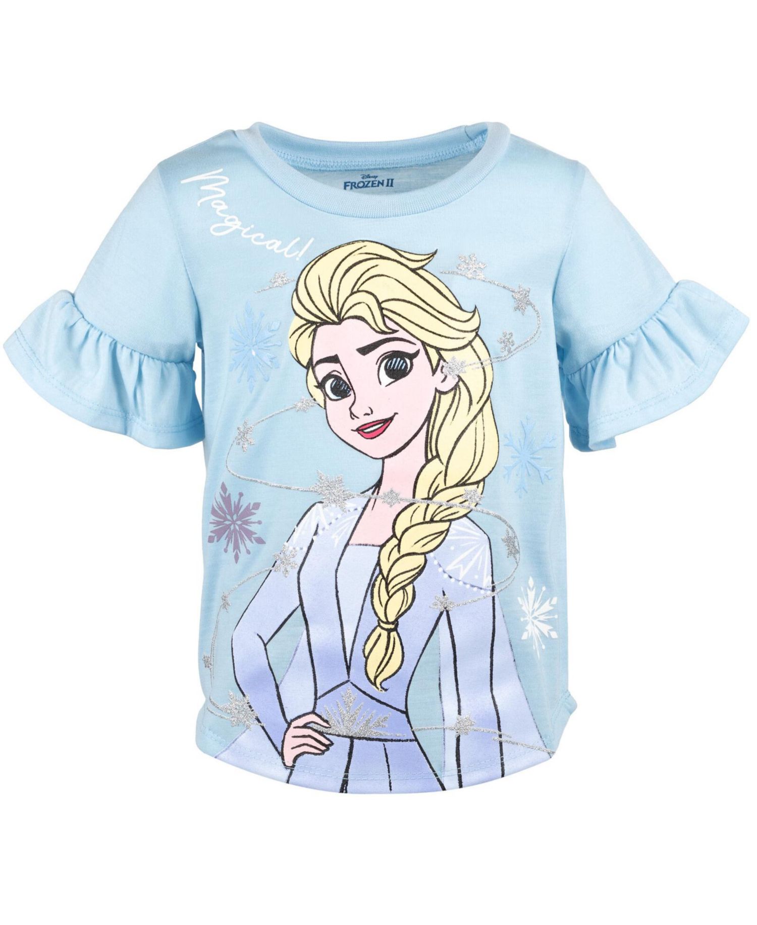 Girls Princess Moana Mermaid Floral T-Shirt and Leggings Outfit Set to