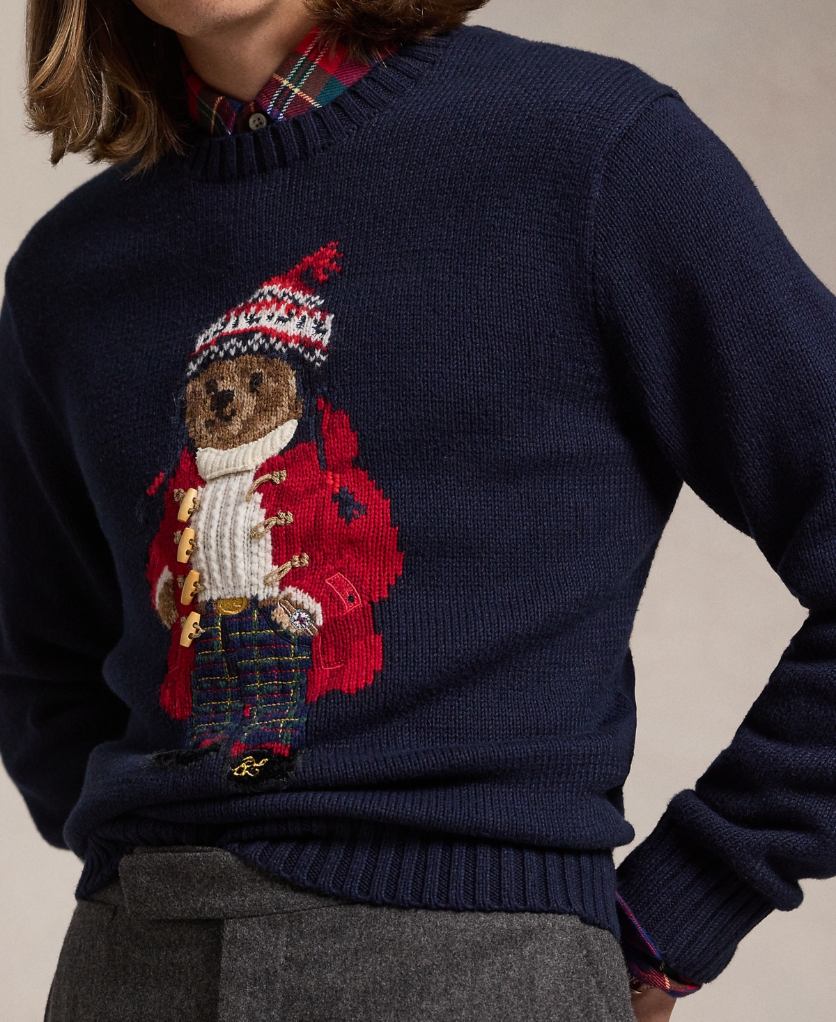 Polo Ralph Lauren Men's Polo Bear Cotton-Cashmere Sweater