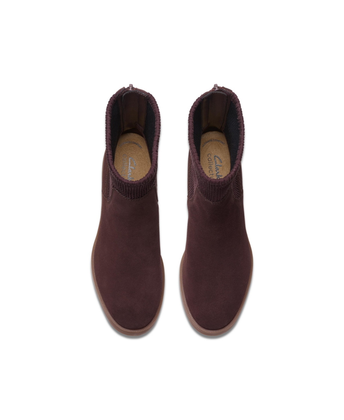 Clarks Women's Collection Lileigh Holly Boots In Dark Brown Suede