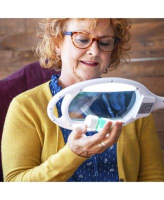 Lightview Pro LED Gooseneck Standing Magnifier Floor Lamp (1.75x) 3 Diopter