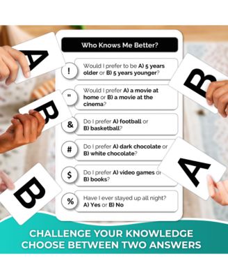 Who Knows Me Better? - Teens & Family Card Trivia Game | Fun Learning & Educational Questions for Teens & Families