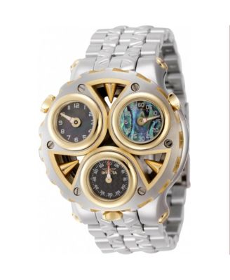 Men's 44593 Cerberus Quartz Multifunction Black, Blue, Green Dial Watch