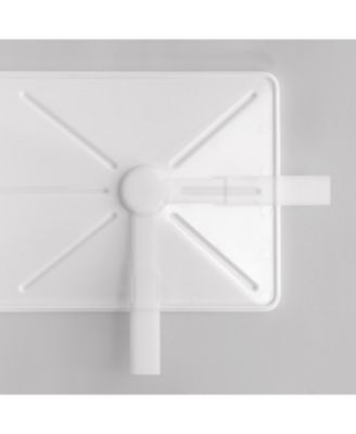 USA 2-tier Slim-sized Dish Rack with Drain Spout, Dish drying rack, dish drainer, White