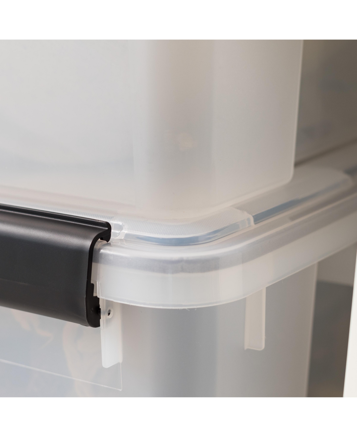 Iris Usa 63 Qt Storage Box with Gasket Seal Lid, 2 Pack - Bpa-Free, Made in Usa - Heavy Duty Moving Containers with Tight Latch, Weather Proof Tote Bi