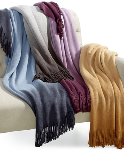 CLOSEOUT! Martha Stewart Collection Ombre Throw, Only at Macy's