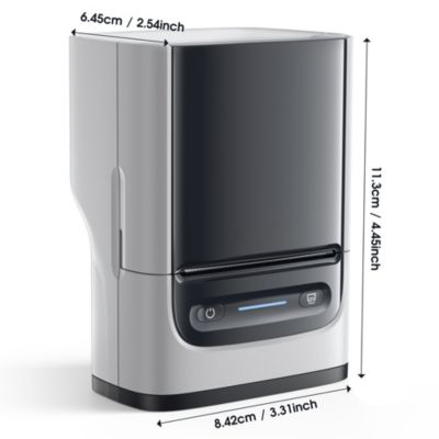 Label Maker Machine with Tape, PM220 Bluethooth Label Printer, 2 Inch Portable Thermal Printer for Small Business, Address, Logo, Clothing, Sticker Printer for Phones & PC, White