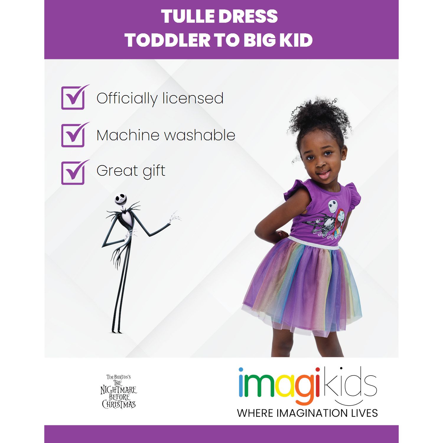 Little Girls (6-12) Disney Tulle Dress