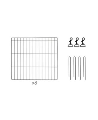 USA 24" Exercise 8 Panel Wire Metal Pet Playpen for Dog