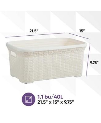 40 L Knit Design Laundry Basket